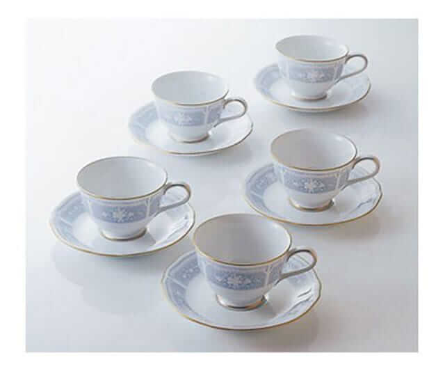 【ノリタケ】カップ＆ソーサー5客セット